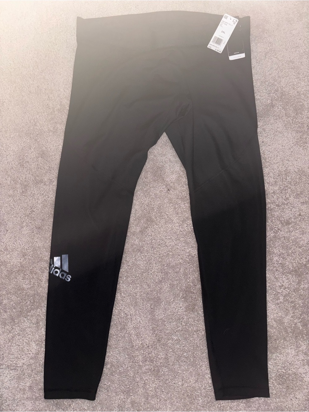 adidas Black Girls' Performance Leggings with Logo
